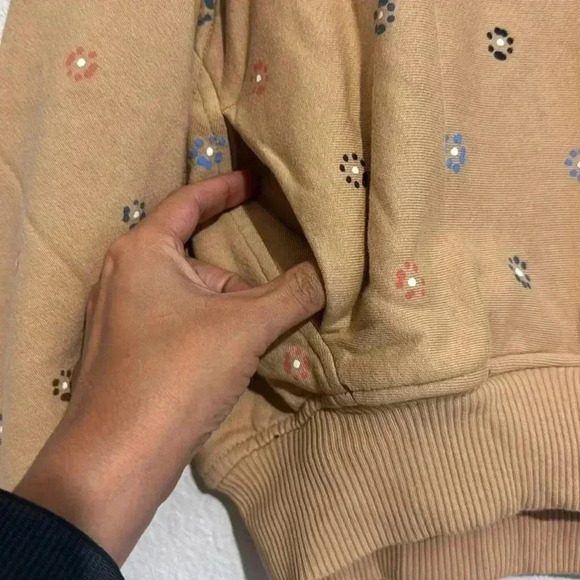 Madewell Daisy Terry Cropped Sweatshirt - Picture 3 of 6